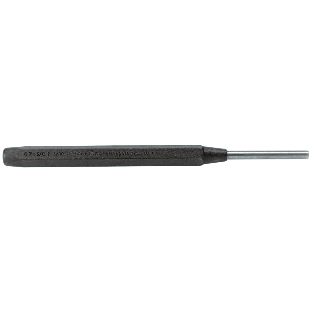 Stanley Drive Pin Punches, 5 1/4 in, 1/8 in tip, Tool Steel MPN:577-475/16X1/8
