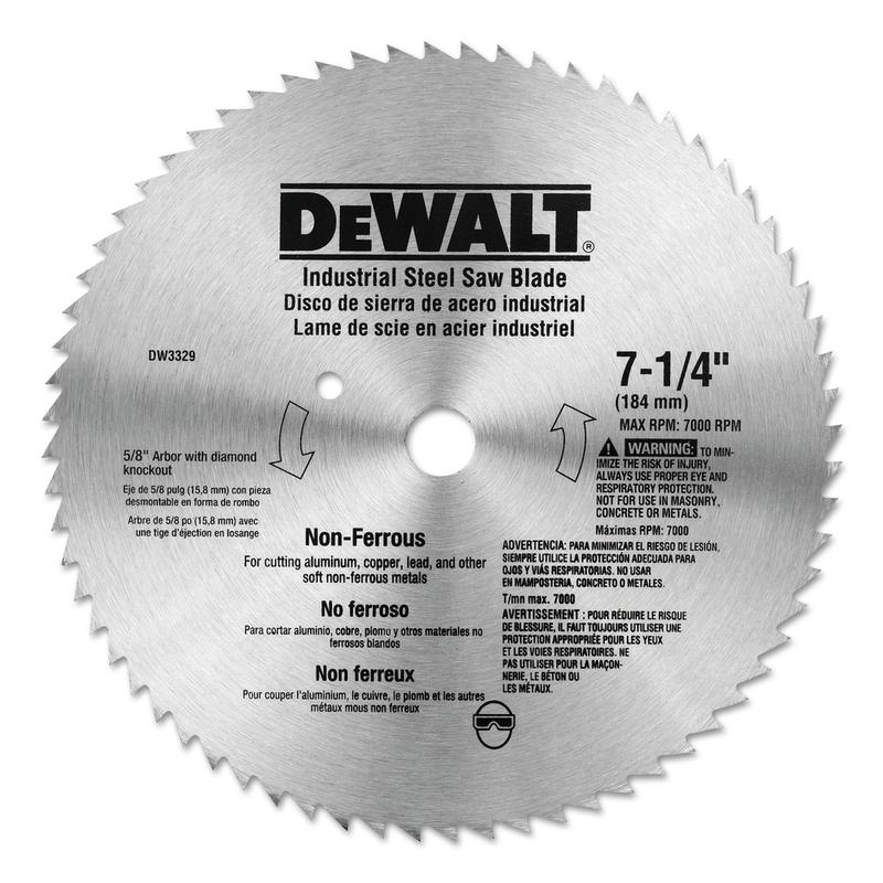Black+Decker Steel Circular Saw Blades, 7 1/4 in, 68 Teeth MPN:115-DW3329