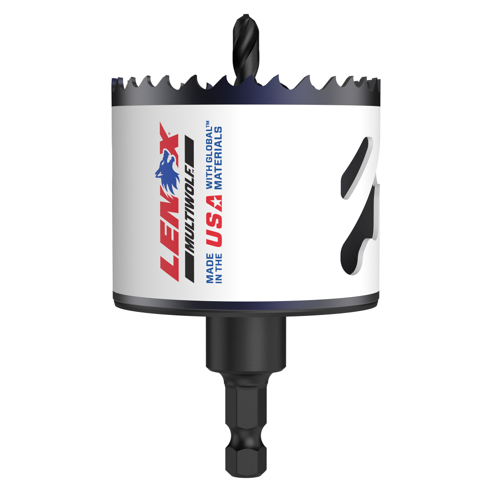 Lenox SPEED SLOT Bi-Metal Hole Saw With T3 Technology, 3in Arbored, Black MPN:1772963
