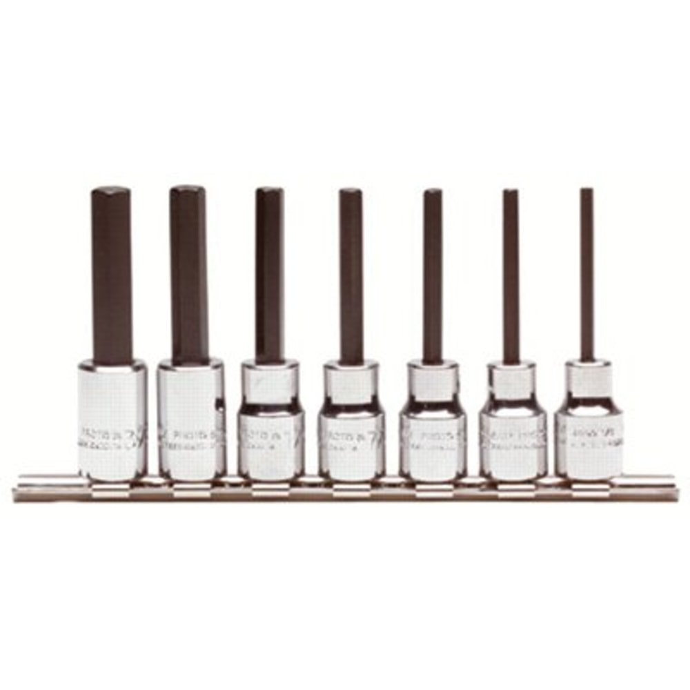 PROTO 7-Piece Hex-Bit Socket Set, SAE, 3/8in Drive, 1/8in to 3/8in MPN:577-4900-7C