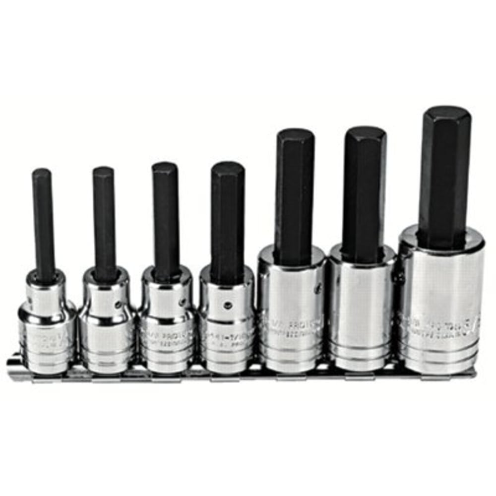 PROTO 7-Piece Hex-Bit Socket Set, SAE, 1/2in Drive, 1/4in to 5/8in MPN:577-5441-7