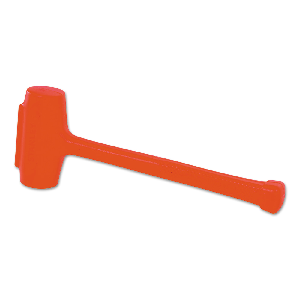 Stanley Compo Cast Sledge Model Soft Face Hammer, 11 1/2 lb Head, 3 in Diameter, Orange MPN:680-57-554