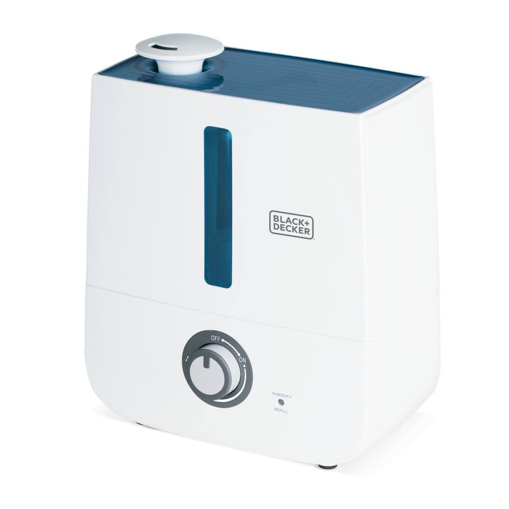 Black+Decker Ultrasonic Humidifier, 0.75 Gallons, 10-7/8inH x 9-3/8inW x 5-9/16inD MPN:BUH028