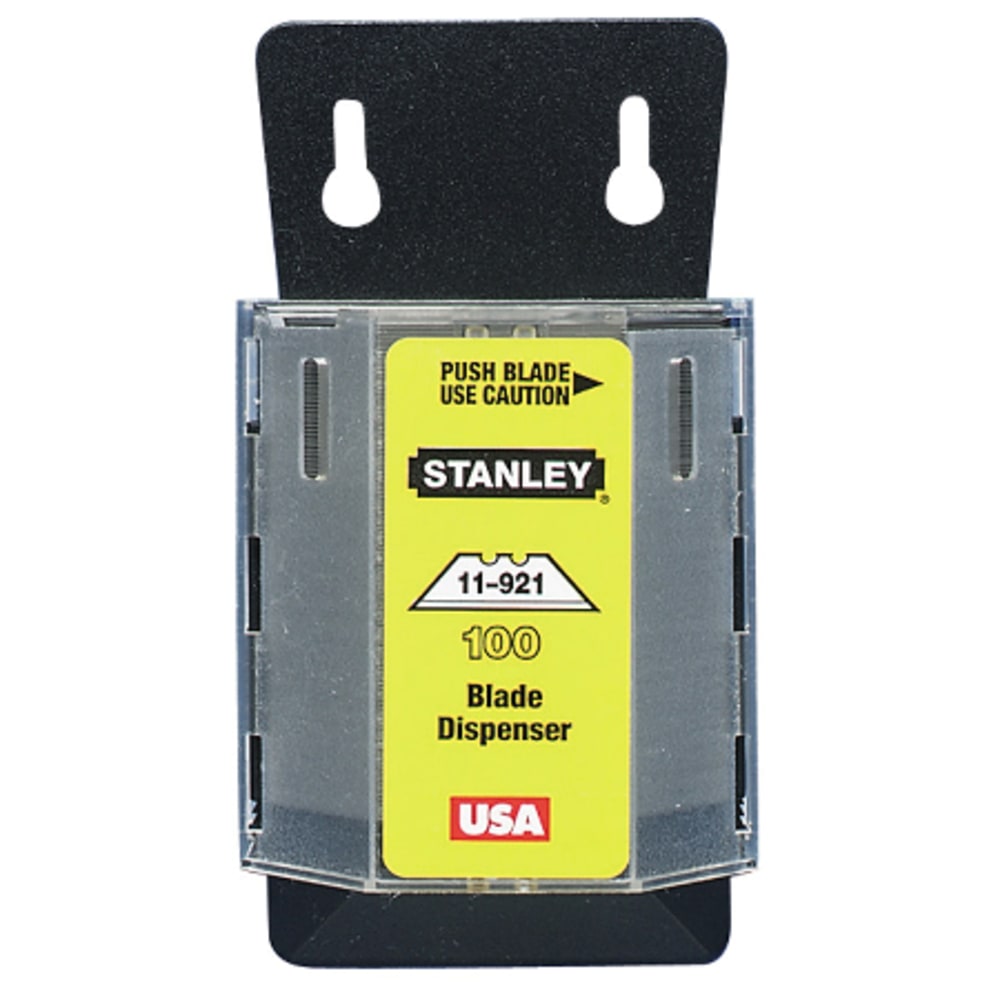 Stanley Bostitch Wall Blade Dispenser, Pack Of 100, Silver MPN:11-921A