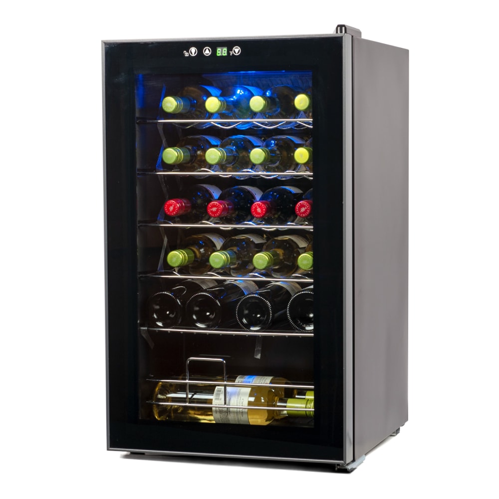 Black+Decker Compressor Wine Cellar, 24-Bottle Capacity, Black/Gray MPN:BD61526