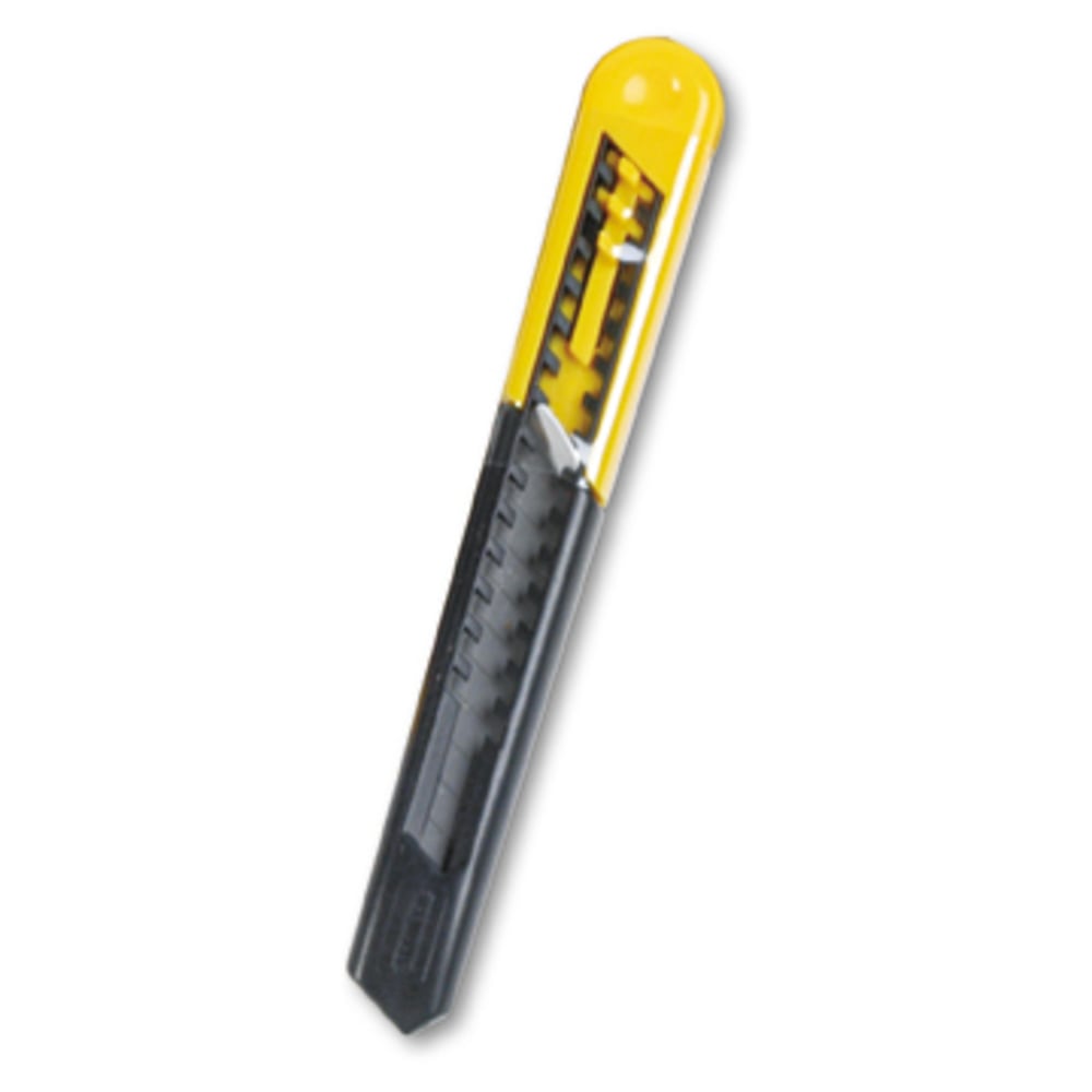 Quick Point Knives, 7 in, Snap-Off Steel Blade, Plastic, Black; Yellow (Min Order Qty 15) MPN:10-150