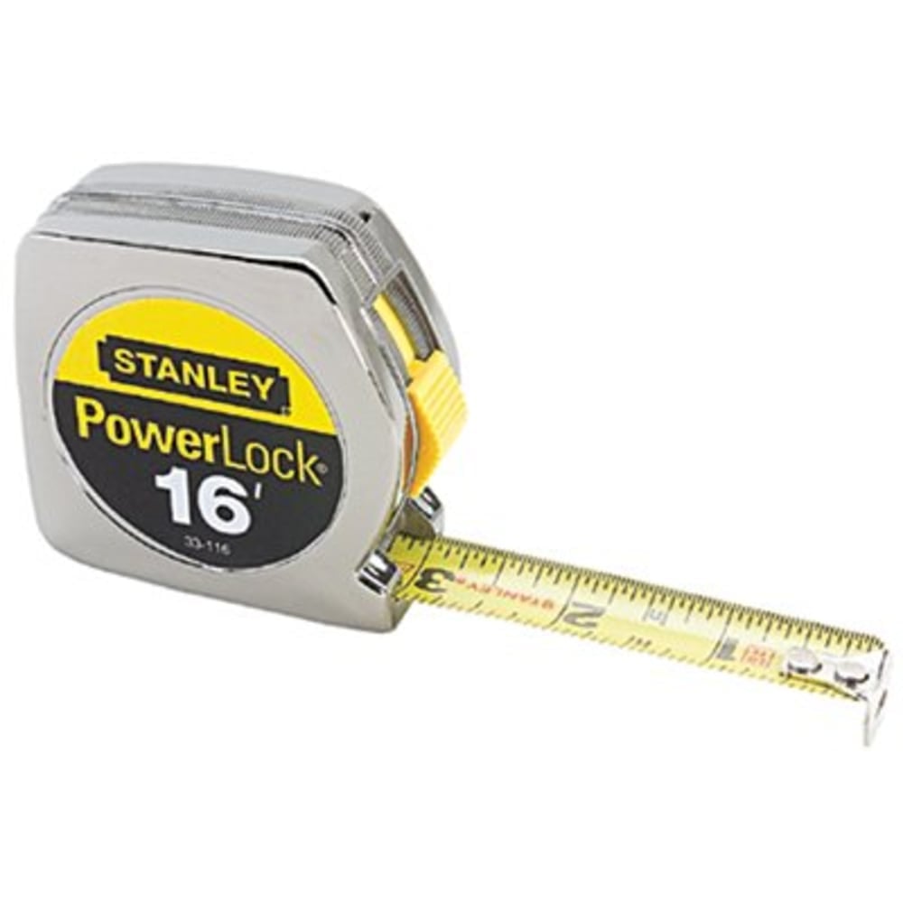 Stanley Tools Powerlock Tape Measure, Standard, 16ft x 3/4in Blade MPN:680-33-116