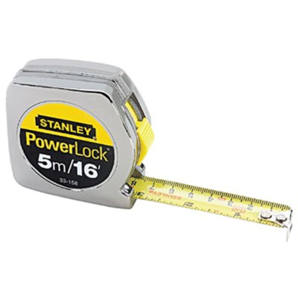 Black+Decker Powerlock Tape Rules 3/4 in Wide Blade, 3/4 in x 5 m/16 ft MPN:680-33-158