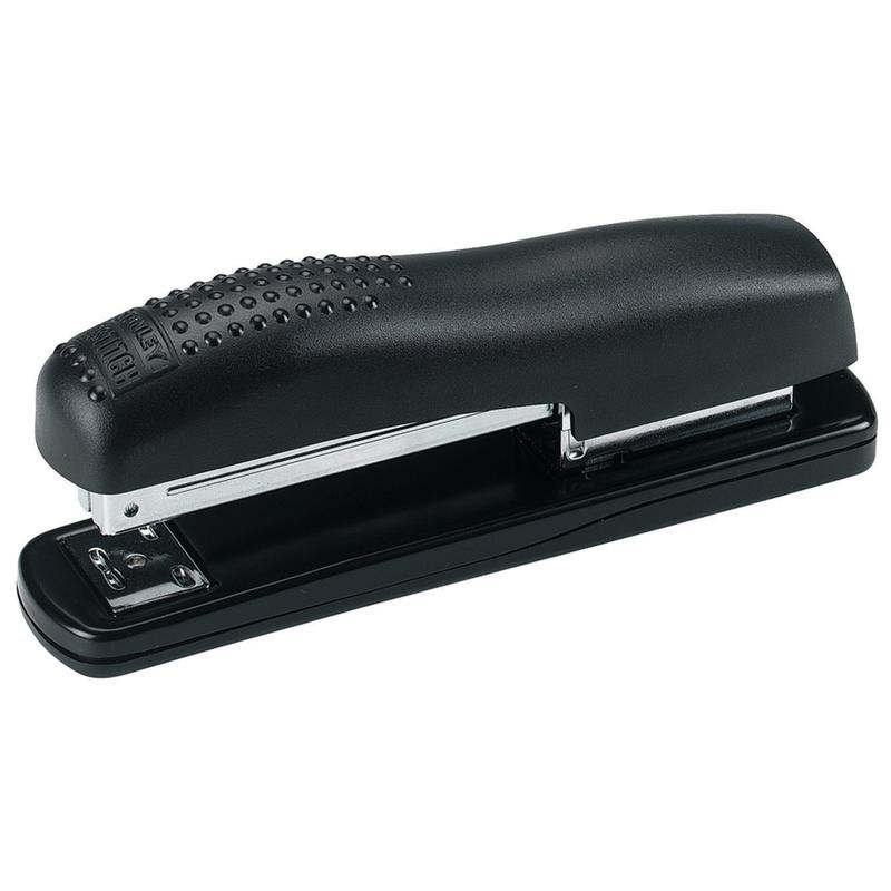 Bostitch Ergonomic Desktop Stapler, 20 Sheets Capacity, Black MPN:02257