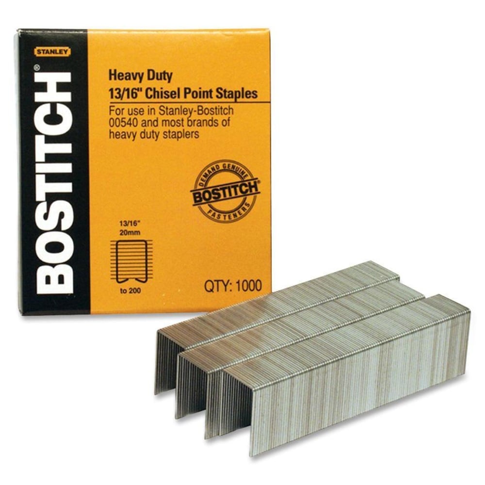 Bostitch Premium Heavy-Duty Staples, 13/16in Size, Half-Strip, Box Of 1, 000 MPN:SB35-13/16HC-1M