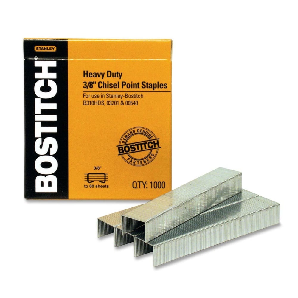 Stanley-Bostitch Heavy-Duty Chisel Point Staples, 3/8in, Box Of 5, 000 Staples MPN:SB353/8-5M