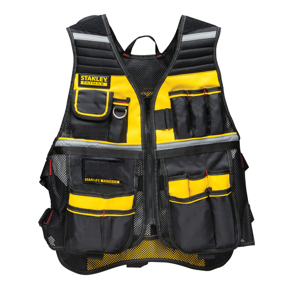 Stanley FATMAX Mesh Tool Vest, One Size, Black/Yellow MPN:FMST530201