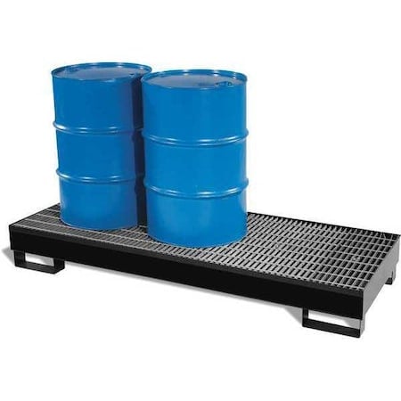 Spill Pallet, 58 gal Spill Capacity, 2 Drums, 1, 000 lb Load Capacity, PVC MPN:4062-BD-D