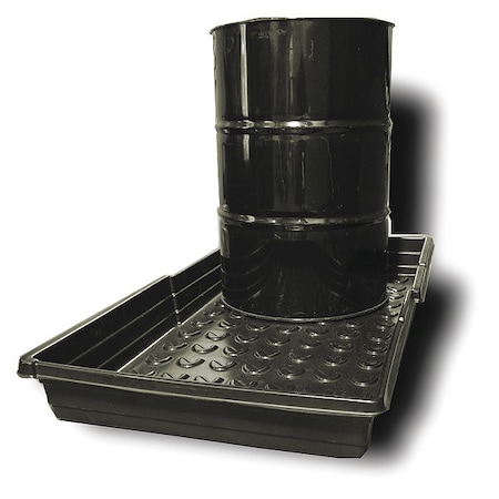 Drum Spill Deck, 33 gal Spill Capacity, 2 Drum, Polyethylene MPN:5142-BD
