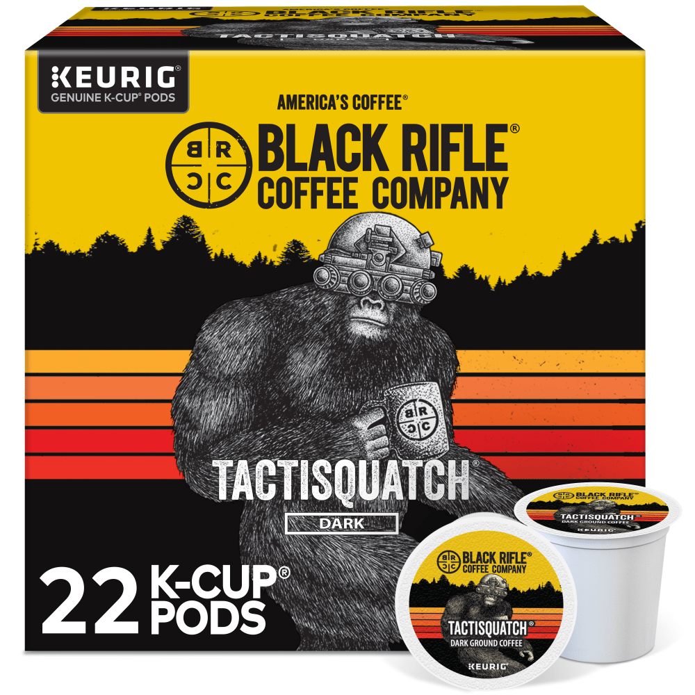 Keurig Black Rifle Coffee Company K-Cup Pods, Tactisquatch, Dark Roast, Pack Of 22 Pods MPN:5000384045