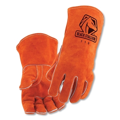 Rust Cowhide St&Ard Welding Glvs L MPN:110L