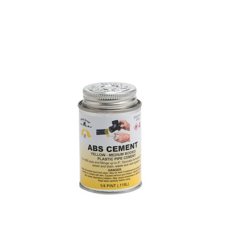 ABS Cement (Yellow)-Medium Bodied 1/4 pt MPN:07300