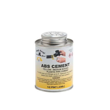 ABS Cement (Yellow)-Medium Bodied 1/2 pt MPN:07305