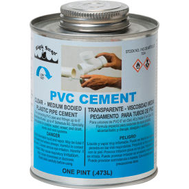 Black Swan PVC Cement (Clear) - Medium Bodied 1 Pt 07034 - Pkg Qty 12