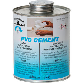 Black Swan PVC Cement (Clear) - Medium Bodied 1 Qt 07036 - Pkg Qty 12