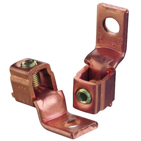 Mechanical Lug, 3/0 AWG Max, 1 Conductor, 1 Hole, 13/32 in Stud, Copper MPN:BTC3104