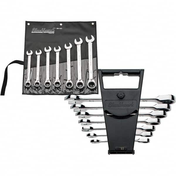 Reversible Ratcheting Combination Wrench Set: 7 Pc, Inch MPN:8538094/4444845