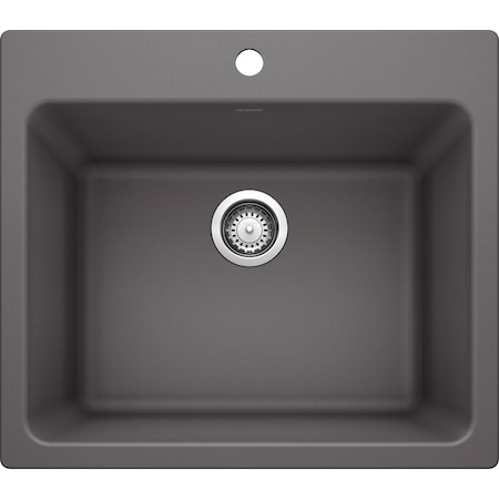 Liven Silgranit Dual Mount Laundry Sink - Cinder MPN:401923