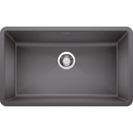 Precis Super Single Bowl, Cinder, Undermount Mount, 0 Hole MPN:441478