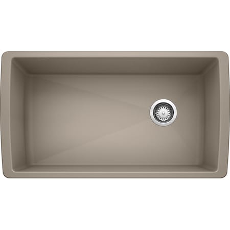 Diamond Silgranit Super Single Undermount Kitchen Sink - Truffle MPN:441765