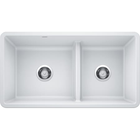 Sink, Reversible 1-3/4 w/Low Divide, White MPN:442524