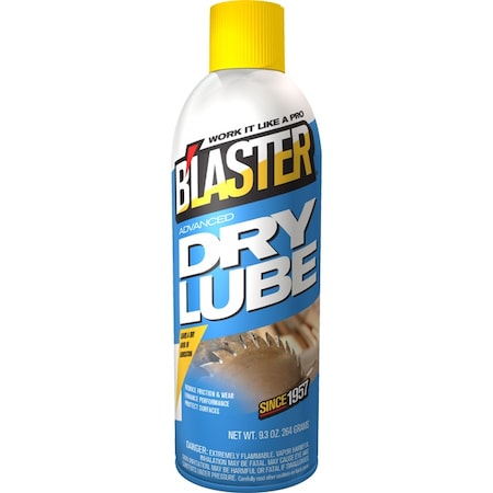Dry Film Lubricant, 9.3 oz, Aerosol Can, PTFE, Colorless MPN:16-TDL