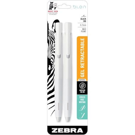 Retractable Ballpoint Pen, 0.7 mm, PK2 MPN:41402