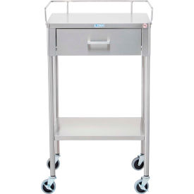 Blickman 7850SS Ferguson Anesthesia Utility Table with 1 Drawer 20