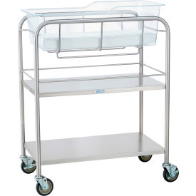 Blickman Bassinet Kit with Open Shelves Includes Bassinet Basket w/ Cardholder and Mattress Pad 1118044KIT