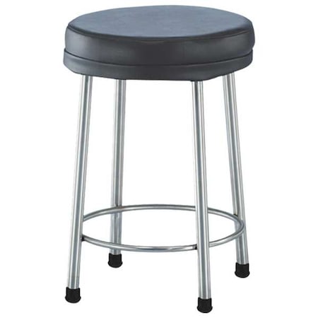 MR Stool, Vinyl, Black, 21 in Seat Height MPN:7445MR