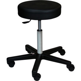Blickman 1200 Economy Hand Operated Exam Stool W/O Back W/5 Leg Black Composite Base 1041200125