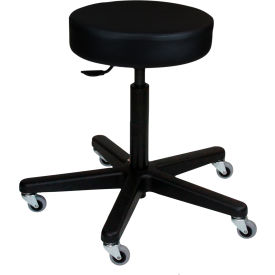Blickman 1210 Hand Operated Exam Stool W/O Back W/5 Leg Black Composite Base 1041210125