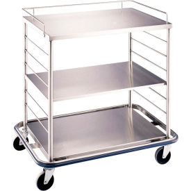 Blickman OCC3 Open Case Cart with Solid Top and Shelf 42