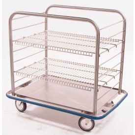 Blickman OCC4 Open Case Cart with Two Wire Shelves 42