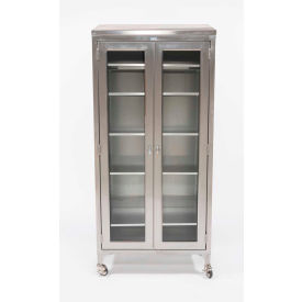 Blickman 7970SS-1 Paul Instrument and Supply Cabinet 5 Stainless Shelves 35-5/8