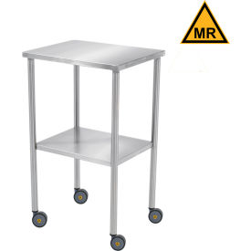 Blickman MR Howard Stainless Steel Mobile Instrument Table 20 x 36