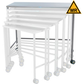 Blickman MRI Safe Stainless Steel Mobile Instrument Table 48 x 42