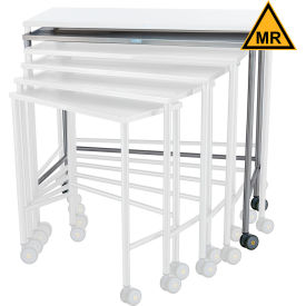 Blickman MRI Safe Stainless Steel Mobile Instrument Table 44 x 40