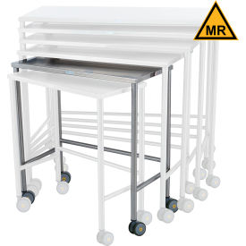 Blickman MRI Safe Stainless Steel Mobile Instrument Table 32 x 32