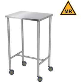 Blickman MRI Safe Stainless Steel Mobile Instrument Table 16 x 20
