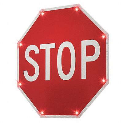 LED Stop Sign Stop Aluminum 24 x 24 MPN:2180-C00193