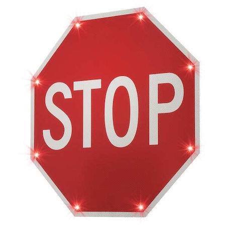Blinkersign, R1-1, 24in, Stop, DG3, Red, A/C MPN:2180-C00193