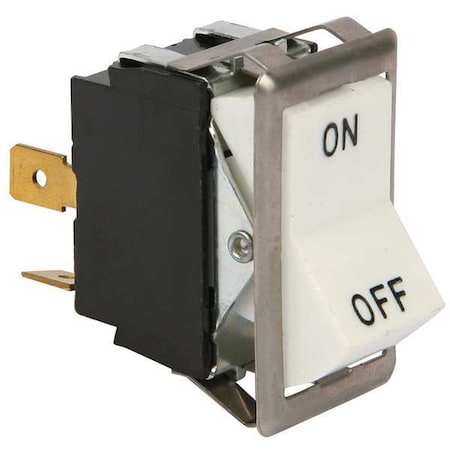 Switch, Rocker, Dpst, White MPN:6501