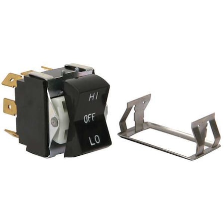 Switch, Rocker, 3Pdt, Black MPN:7636