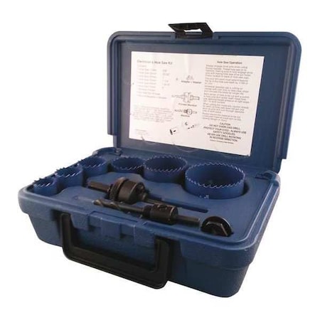 Electrician Bi-Metal Hole Saw Kit, 9 pcs. MPN:9593